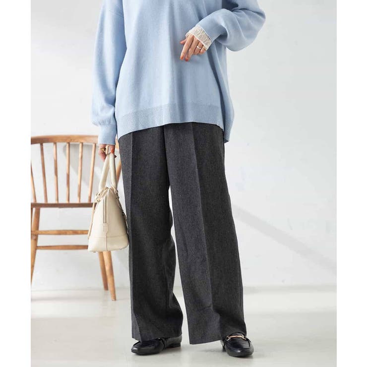 【洗える】ツイード美ラクるスッキリ見えワイドパンツ | a.v.v【WOMEN】 | 詳細画像16 
