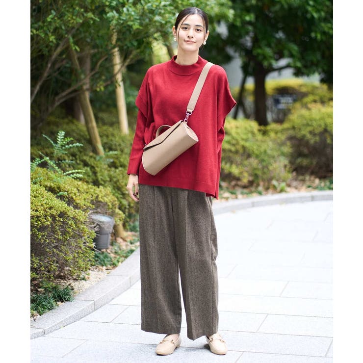 【洗える】ツイード美ラクるスッキリ見えワイドパンツ | a.v.v【WOMEN】 | 詳細画像7 