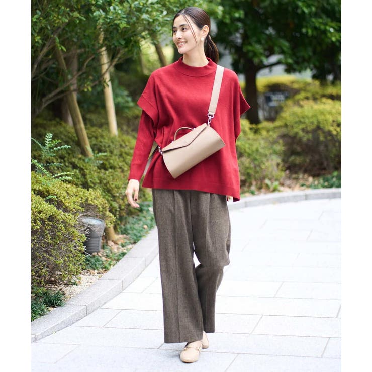 【洗える】ツイード美ラクるスッキリ見えワイドパンツ | a.v.v【WOMEN】 | 詳細画像8 