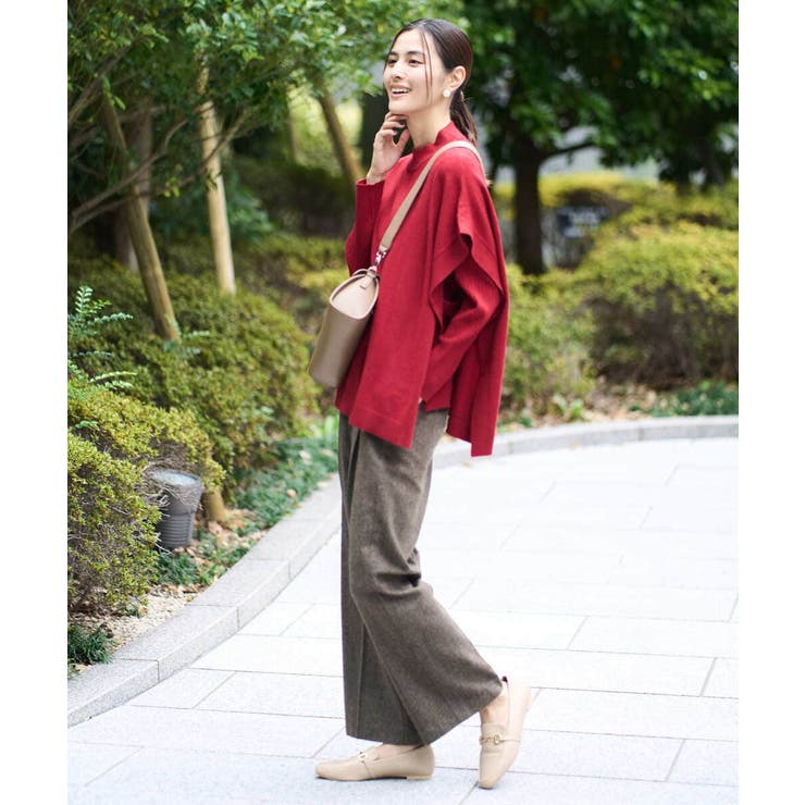 【洗える】ツイード美ラクるスッキリ見えワイドパンツ | a.v.v【WOMEN】 | 詳細画像9 