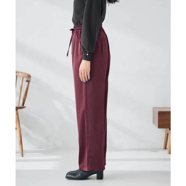 サテンワイドパンツ | a.v.v【WOMEN】 | 詳細画像15 