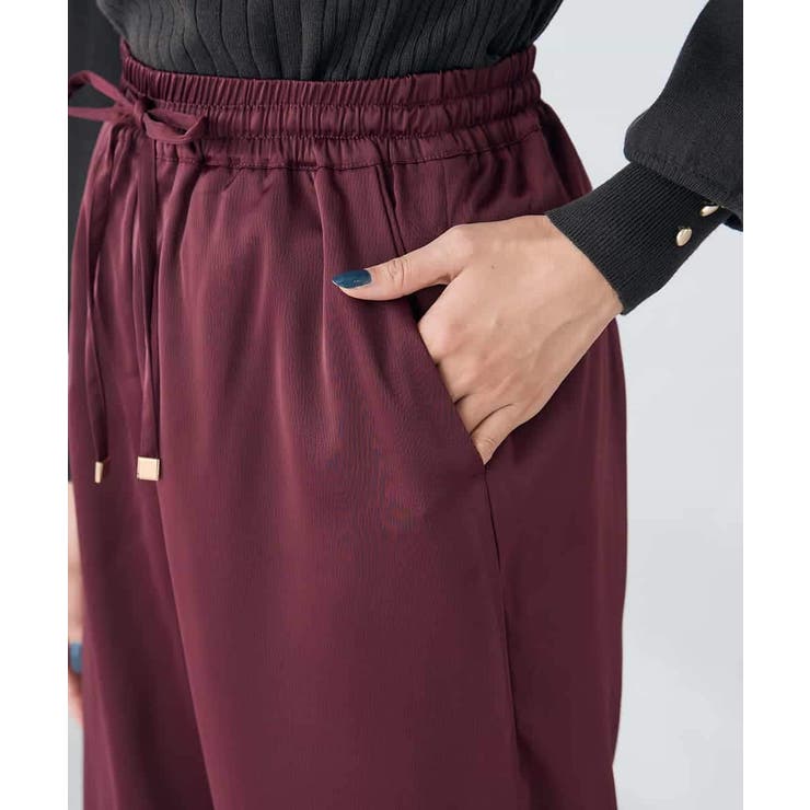 サテンワイドパンツ | a.v.v【WOMEN】 | 詳細画像18 