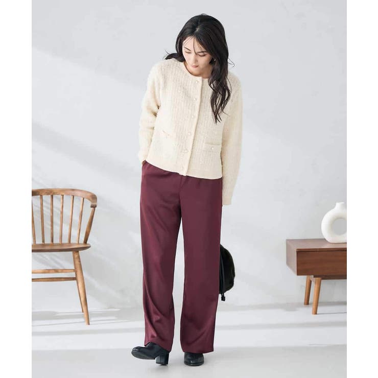 サテンワイドパンツ | a.v.v【WOMEN】 | 詳細画像5 