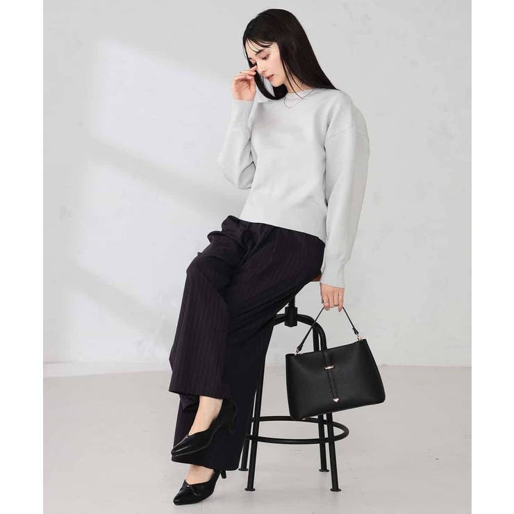 ストライプタックワイドパンツ | a.v.v【WOMEN】 | 詳細画像10 