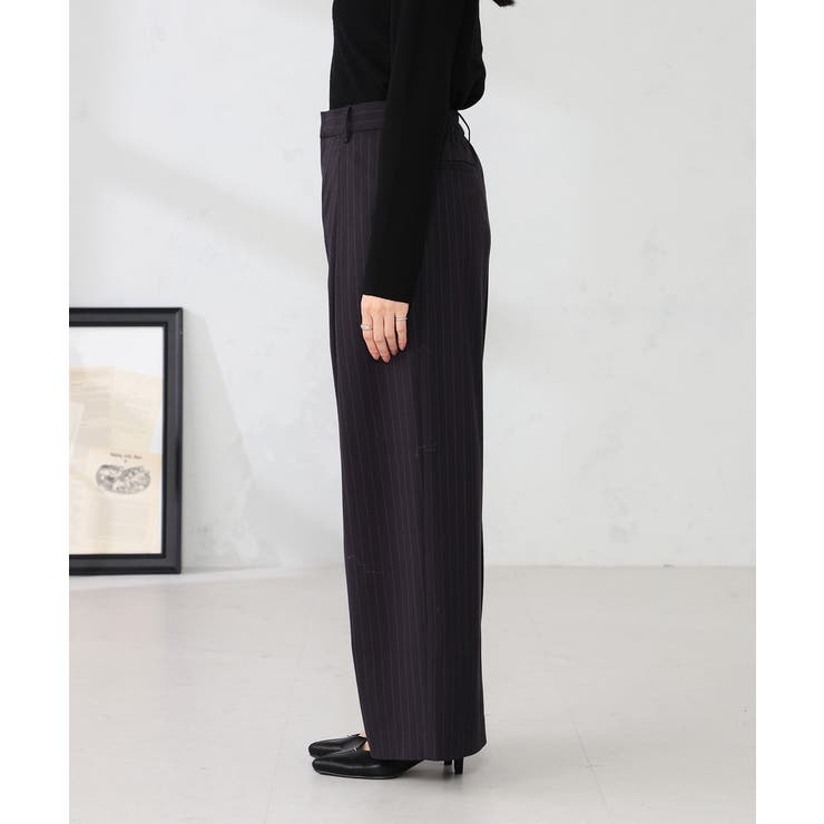 ストライプタックワイドパンツ | a.v.v【WOMEN】 | 詳細画像16 