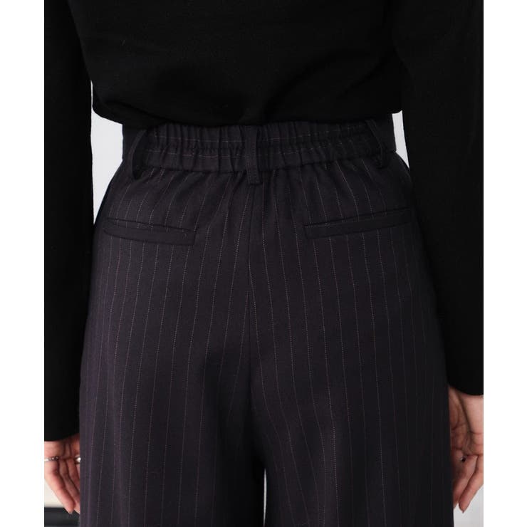 ストライプタックワイドパンツ | a.v.v【WOMEN】 | 詳細画像18 