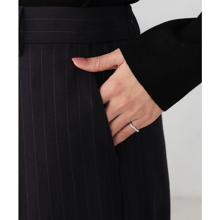 ストライプタックワイドパンツ | a.v.v【WOMEN】 | 詳細画像20 