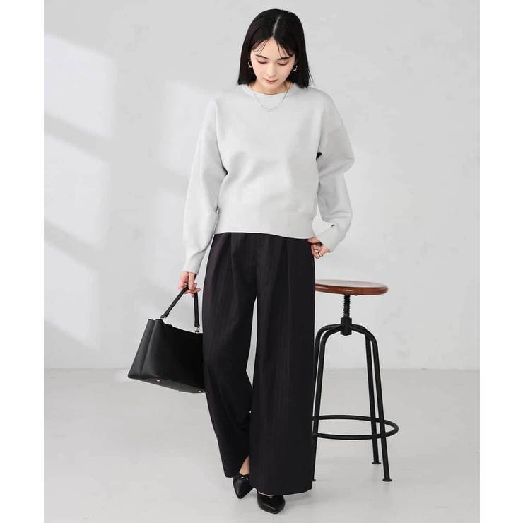 ストライプタックワイドパンツ | a.v.v【WOMEN】 | 詳細画像6 