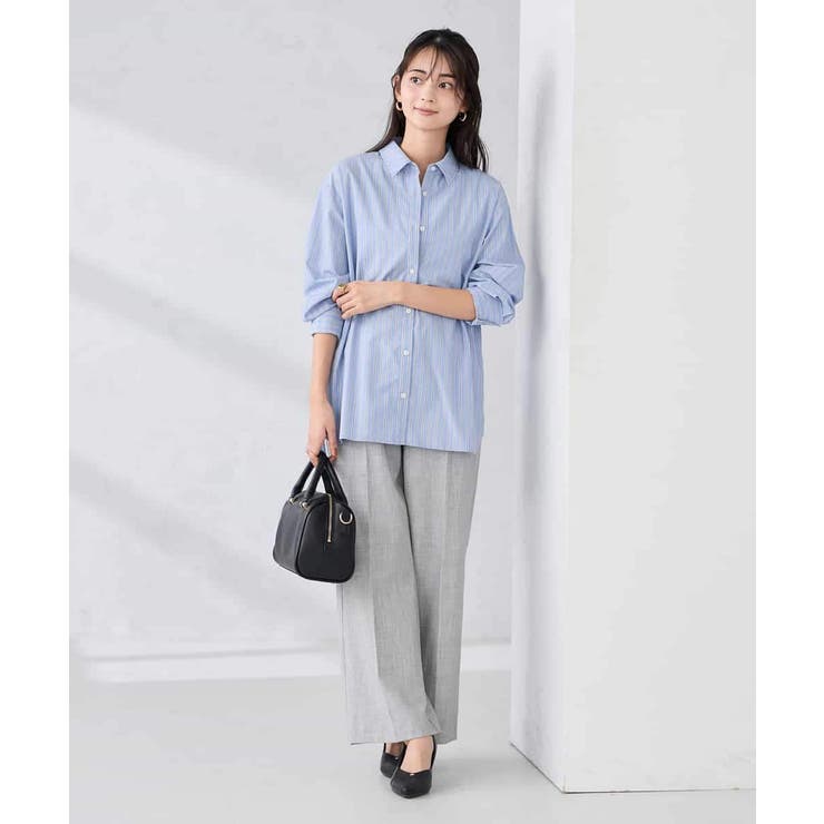 【WEB限定】裏起毛ウエストハトメドロストワイドパンツ | a.v.v【WOMEN】 | 詳細画像17 