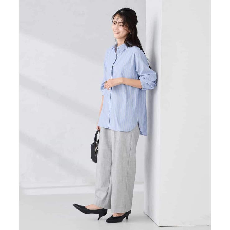 【WEB限定】裏起毛ウエストハトメドロストワイドパンツ | a.v.v【WOMEN】 | 詳細画像18 