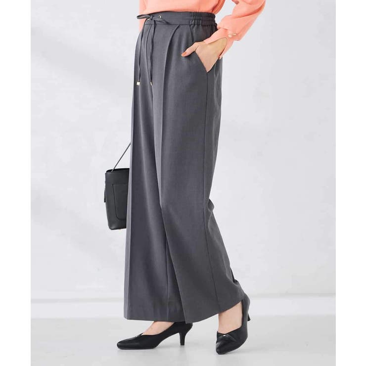 【WEB限定】裏起毛ウエストハトメドロストワイドパンツ | a.v.v【WOMEN】 | 詳細画像22 