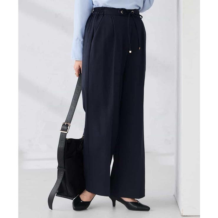 【WEB限定】裏起毛ウエストハトメドロストワイドパンツ | a.v.v【WOMEN】 | 詳細画像3 