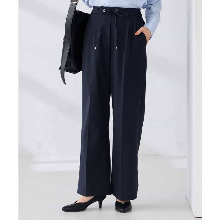 【WEB限定】裏起毛ウエストハトメドロストワイドパンツ | a.v.v【WOMEN】 | 詳細画像4 