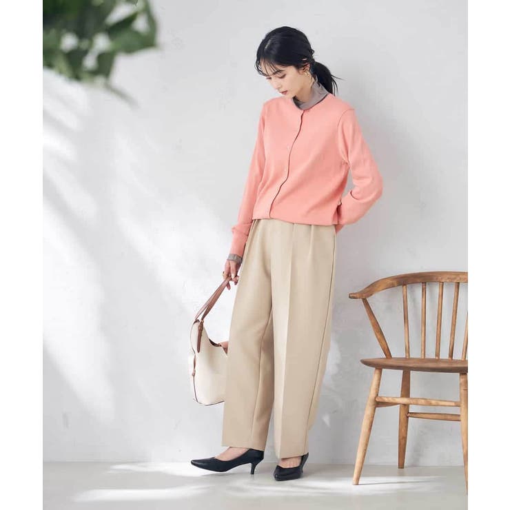 タックワイドテーパードパンツ | a.v.v【WOMEN】 | 詳細画像3 