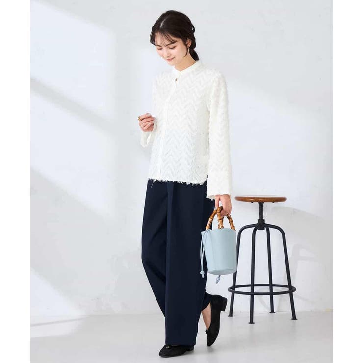 【洗える】ハイウエストワイドパンツ | a.v.v【WOMEN】 | 詳細画像7 