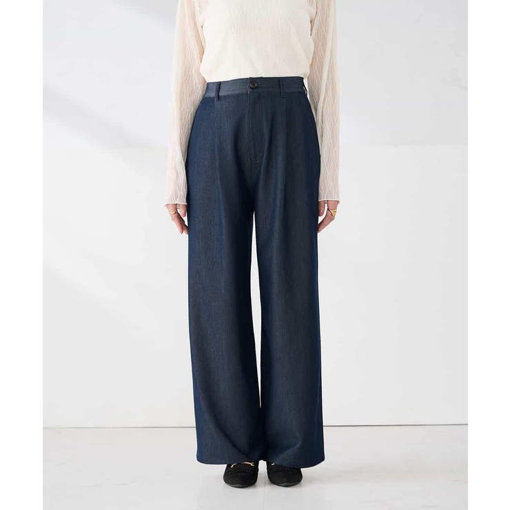 【洗える】デニムライクワイドパンツ | a.v.v【WOMEN】 | 詳細画像11 