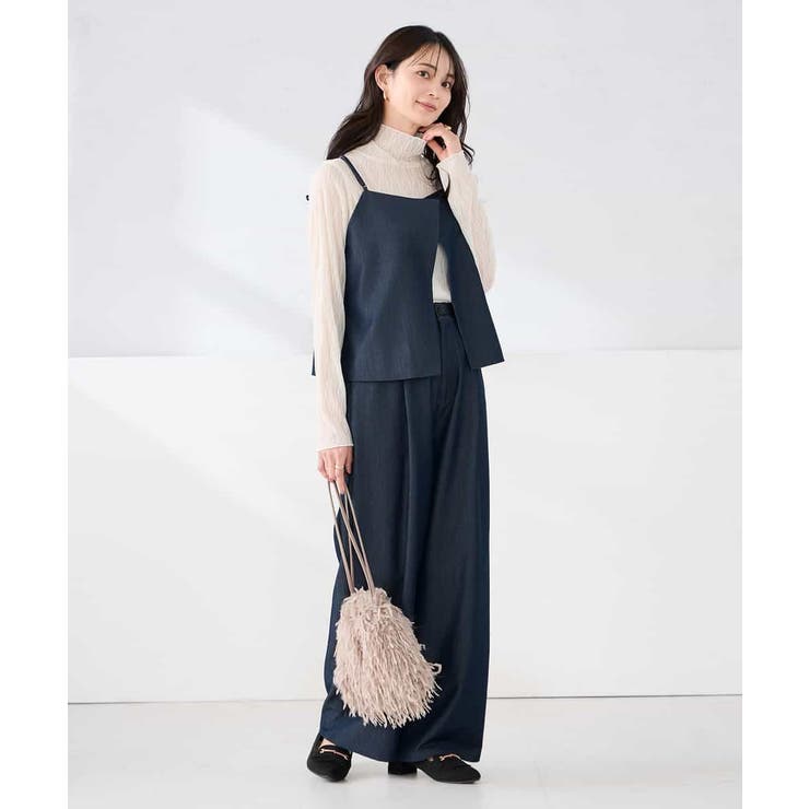 【洗える】デニムライクワイドパンツ | a.v.v【WOMEN】 | 詳細画像6 