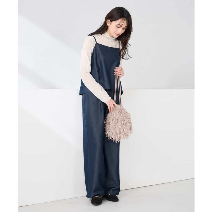 【洗える】デニムライクワイドパンツ | a.v.v【WOMEN】 | 詳細画像9 