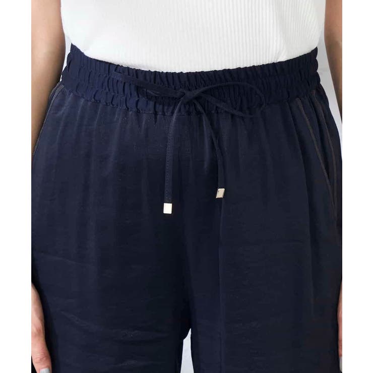 【洗える】サテンワイドパンツ | a.v.v【WOMEN】 | 詳細画像3 