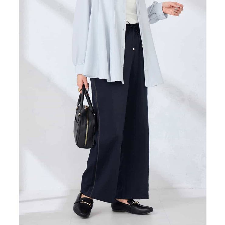 【洗える】サテンワイドパンツ | a.v.v【WOMEN】 | 詳細画像8 