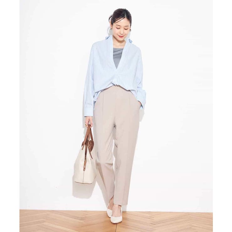 【イージーケア/ストレッチ】美ラクるスッキリ見えテーパードパンツ | a.v.v【WOMEN】 | 詳細画像19 