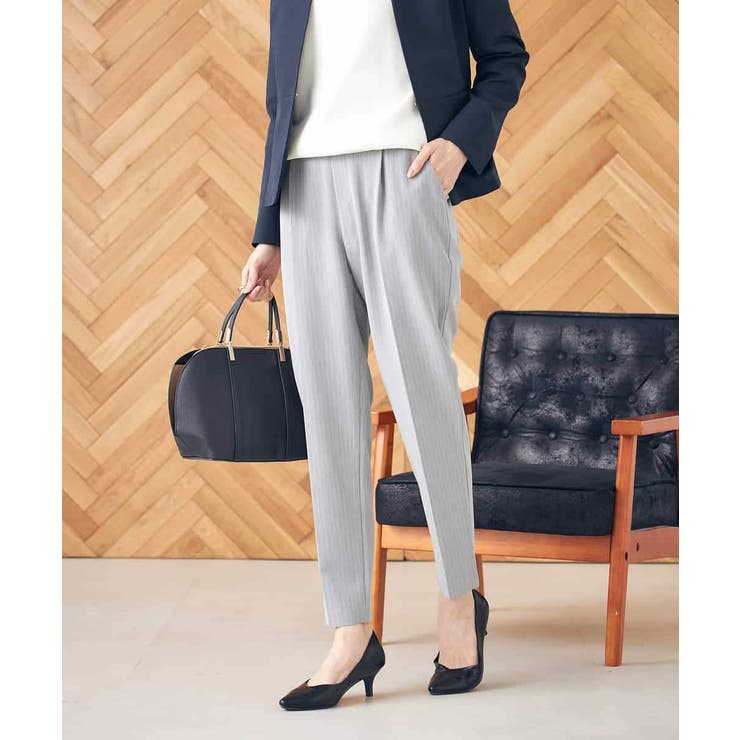 【イージーケア/ストレッチ】美ラクるスッキリ見えテーパードパンツ | a.v.v【WOMEN】 | 詳細画像23 