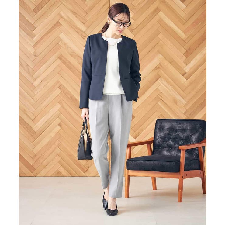 【イージーケア/ストレッチ】美ラクるスッキリ見えテーパードパンツ | a.v.v【WOMEN】 | 詳細画像24 