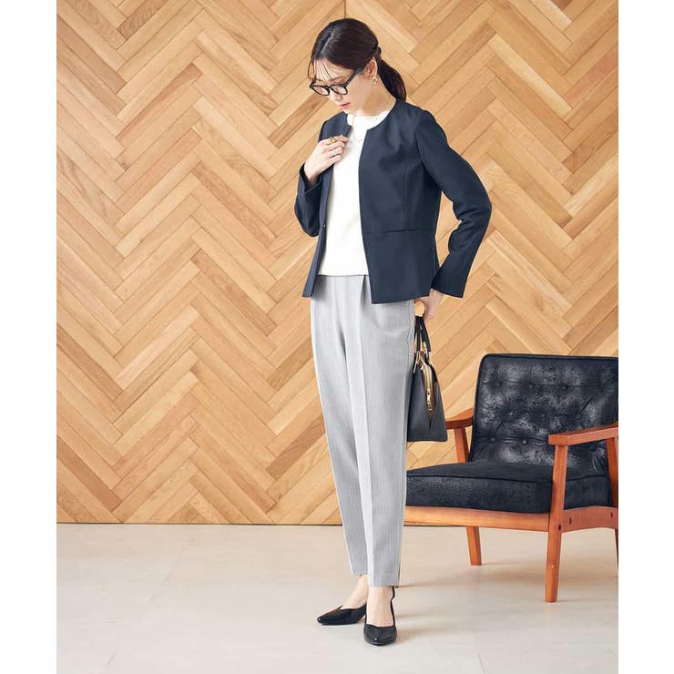 【イージーケア/ストレッチ】美ラクるスッキリ見えテーパードパンツ | a.v.v【WOMEN】 | 詳細画像26 