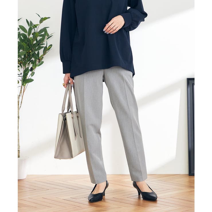 【イージーケア/ストレッチ】美ラクるスッキリ見えテーパードパンツ | a.v.v【WOMEN】 | 詳細画像29 