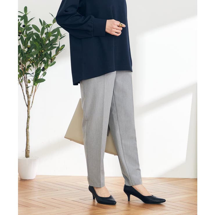 【イージーケア/ストレッチ】美ラクるスッキリ見えテーパードパンツ | a.v.v【WOMEN】 | 詳細画像30 