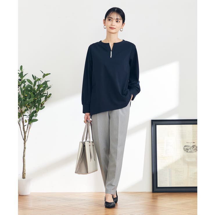 【イージーケア/ストレッチ】美ラクるスッキリ見えテーパードパンツ | a.v.v【WOMEN】 | 詳細画像32 