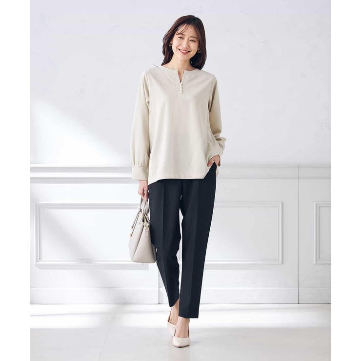 【イージーケア/ストレッチ】美ラクるスッキリ見えテーパードパンツ | a.v.v【WOMEN】 | 詳細画像37 