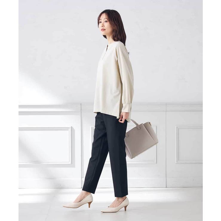 【イージーケア/ストレッチ】美ラクるスッキリ見えテーパードパンツ | a.v.v【WOMEN】 | 詳細画像39 