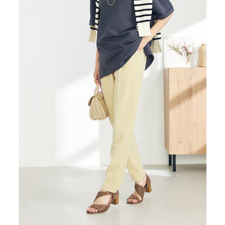 【イージーケア/ストレッチ】美ラクるスッキリ見えテーパードパンツ | a.v.v【WOMEN】 | 詳細画像6 