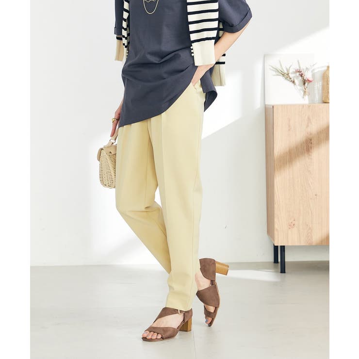 【イージーケア/ストレッチ】美ラクるスッキリ見えテーパードパンツ | a.v.v【WOMEN】 | 詳細画像7 