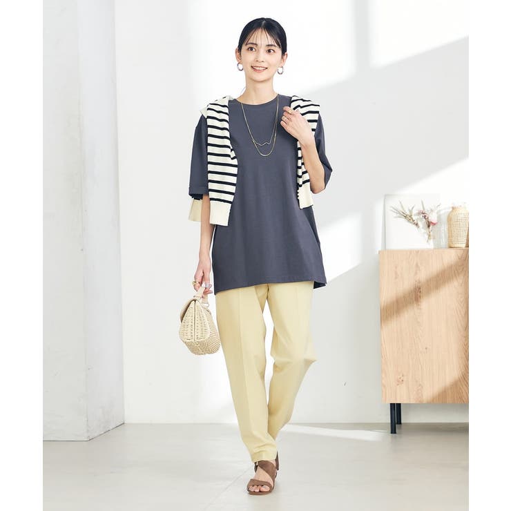 【イージーケア/ストレッチ】美ラクるスッキリ見えテーパードパンツ | a.v.v【WOMEN】 | 詳細画像8 