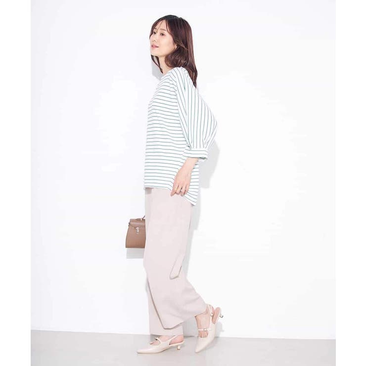 【イージーケア/ストレッチ】美ラクるスッキリ見えワイドパンツ | a.v.v【WOMEN】 | 詳細画像24 