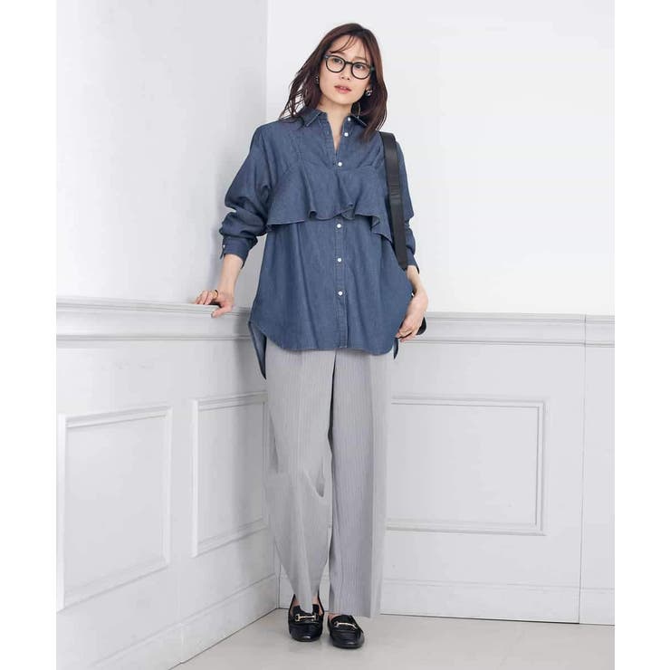 【イージーケア/ストレッチ】美ラクるスッキリ見えワイドパンツ | a.v.v【WOMEN】 | 詳細画像30 