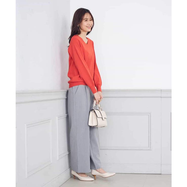 【イージーケア/ストレッチ】美ラクるスッキリ見えワイドパンツ | a.v.v【WOMEN】 | 詳細画像33 