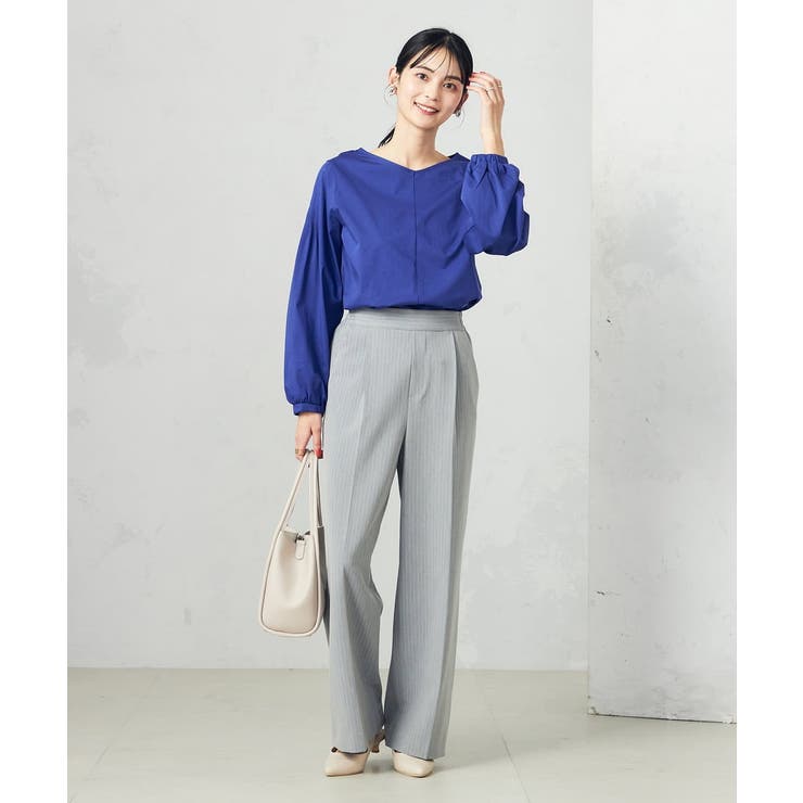 【イージーケア/ストレッチ】美ラクるスッキリ見えワイドパンツ | a.v.v【WOMEN】 | 詳細画像37 