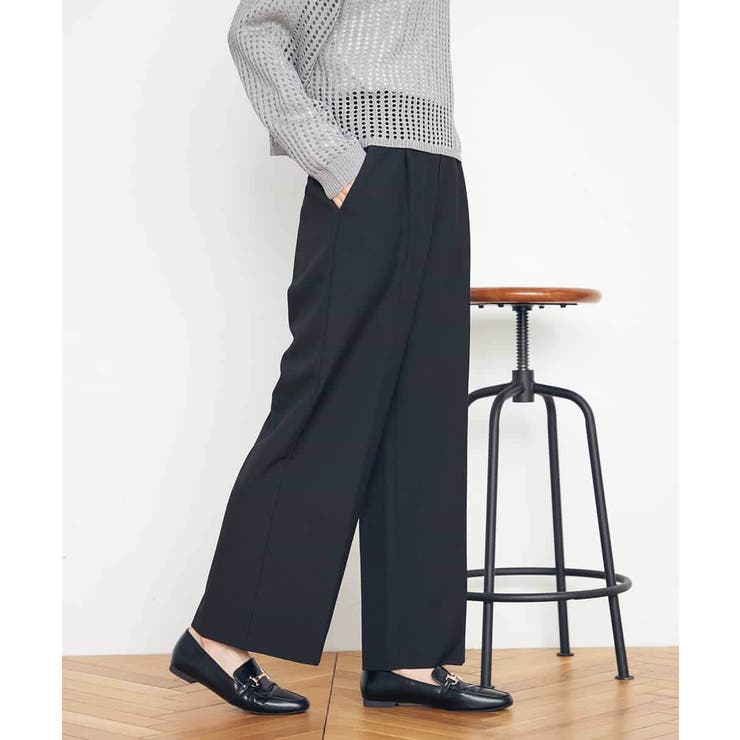 【イージーケア/ストレッチ】美ラクるスッキリ見えワイドパンツ | a.v.v【WOMEN】 | 詳細画像40 