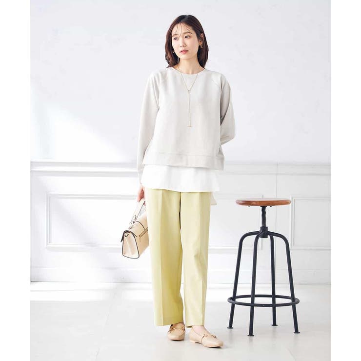 【イージーケア/ストレッチ】美ラクるスッキリ見えワイドパンツ | a.v.v【WOMEN】 | 詳細画像8 