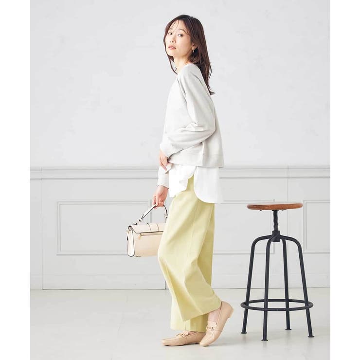 【イージーケア/ストレッチ】美ラクるスッキリ見えワイドパンツ | a.v.v【WOMEN】 | 詳細画像9 