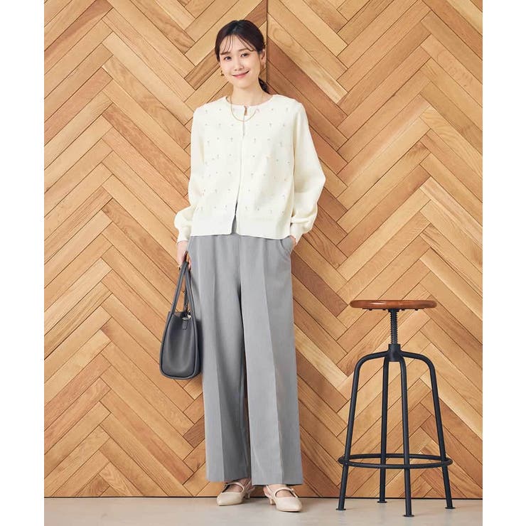 【イージーケア/ストレッチ】美ラクるイージーワイドパンツ | a.v.v【WOMEN】 | 詳細画像13 