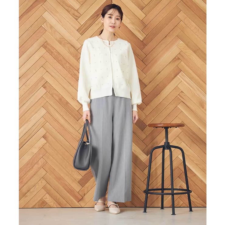 【イージーケア/ストレッチ】美ラクるイージーワイドパンツ | a.v.v【WOMEN】 | 詳細画像14 