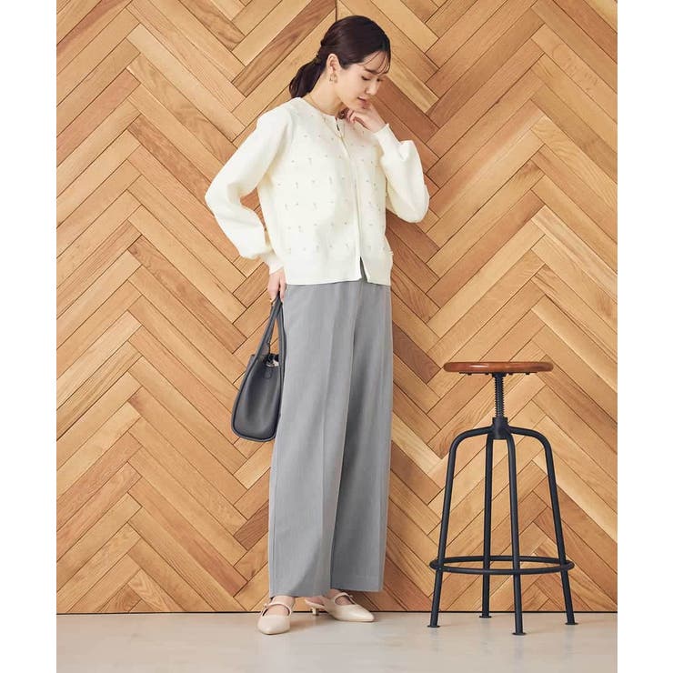 【イージーケア/ストレッチ】美ラクるイージーワイドパンツ | a.v.v【WOMEN】 | 詳細画像15 