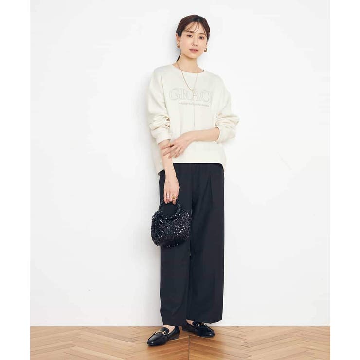 【イージーケア/ストレッチ】美ラクるイージーワイドパンツ | a.v.v【WOMEN】 | 詳細画像17 