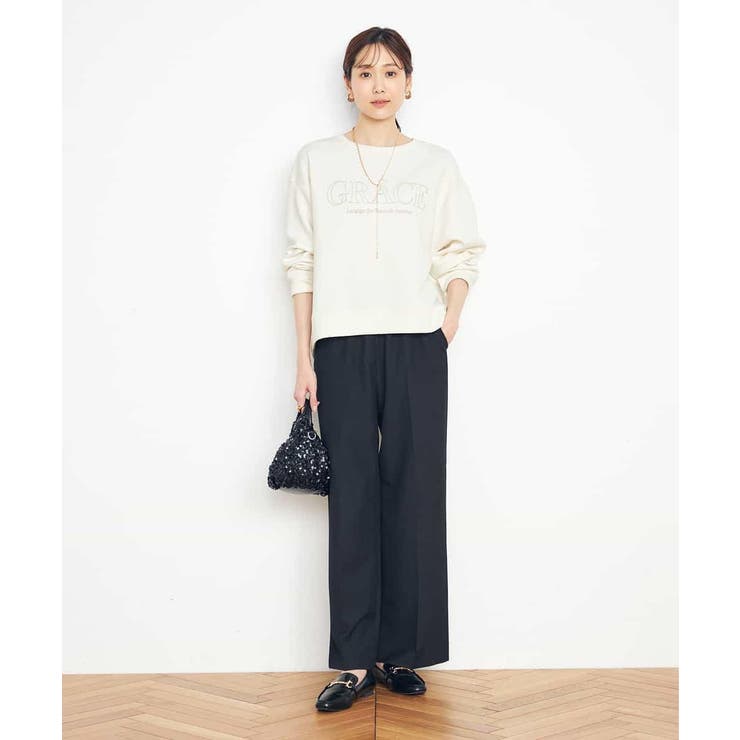 【イージーケア/ストレッチ】美ラクるイージーワイドパンツ | a.v.v【WOMEN】 | 詳細画像18 