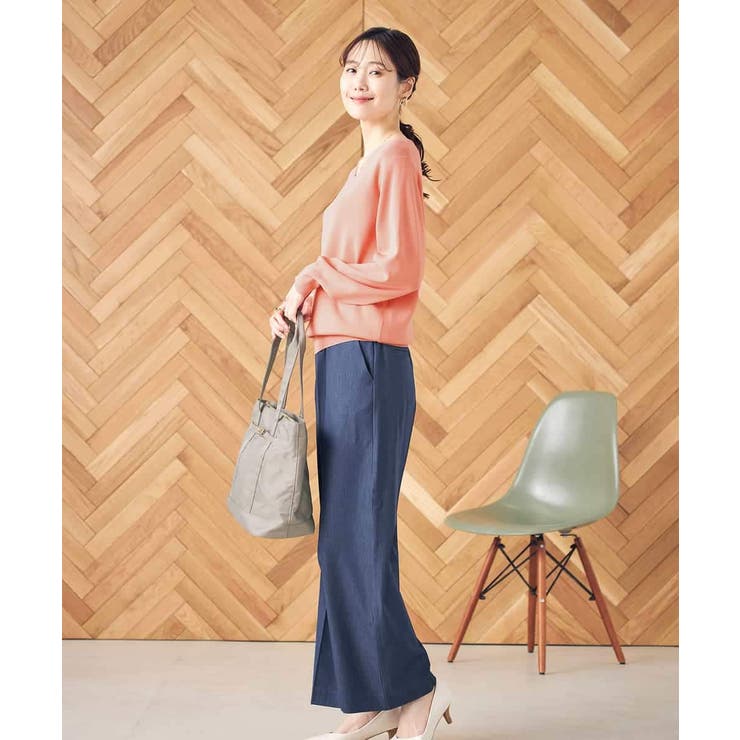 【イージーケア/ストレッチ】美ラクるイージーワイドパンツ | a.v.v【WOMEN】 | 詳細画像7 