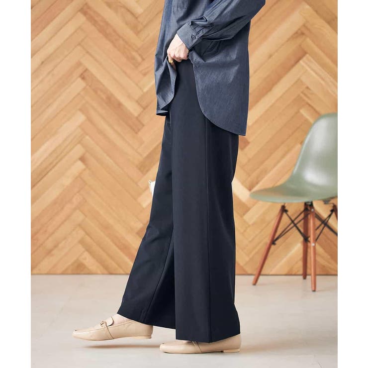 【イージーケア/ストレッチ】美ラクるイージーワイドパンツ | a.v.v【WOMEN】 | 詳細画像9 